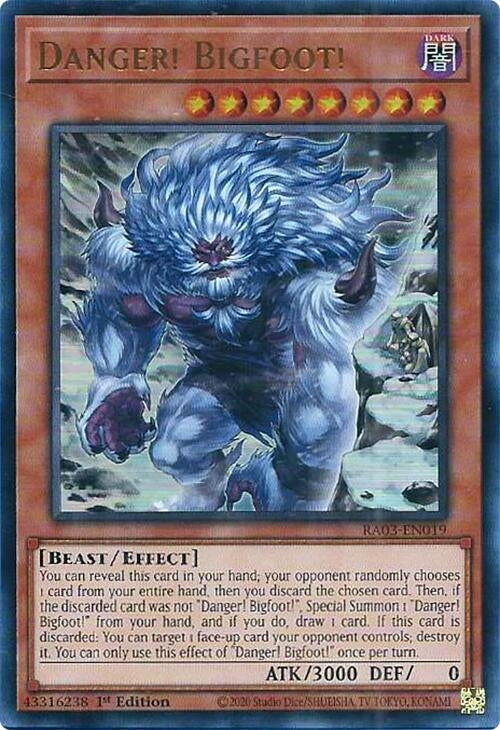 Danger! Bigfoot! (Alternate Art) (UR) (3019) - YuGiOh Single
