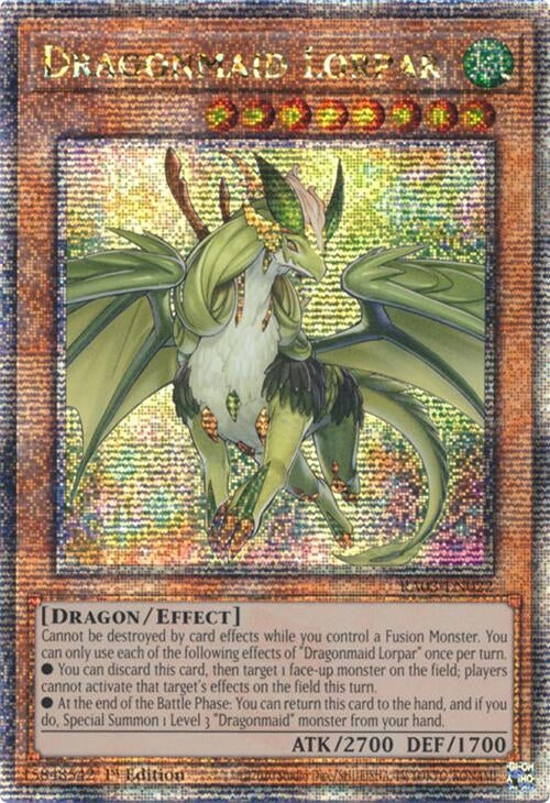 Dragonmaid Lorpar (Quarter Century Secret Rare) (3022) - YuGiOh Single