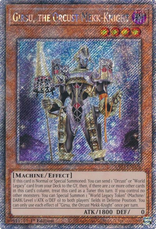 Girsu the Orcust Mekk-Knight (Platinum Secret Rare) (3026) - YuGiOh Single