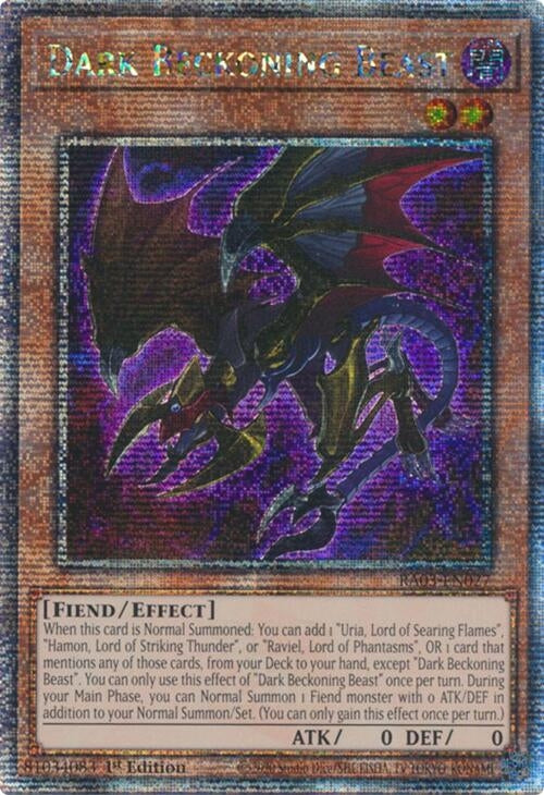 Dark Beckoning Beast (Quarter Century Secret Rare) (3027) - YuGiOh Single