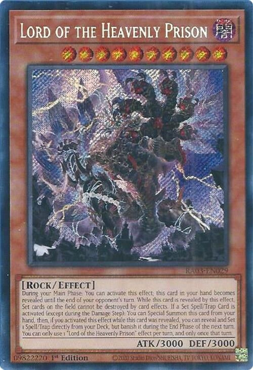 Lord of the Heavenly Prison (Secret Rare) (3029) - YuGiOh Single