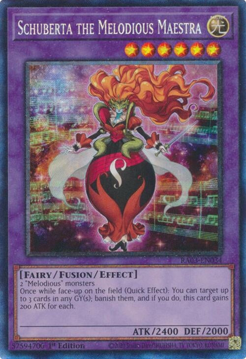 Schuberta the Melodious Maestra (PCR) (3034) - YuGiOh Single