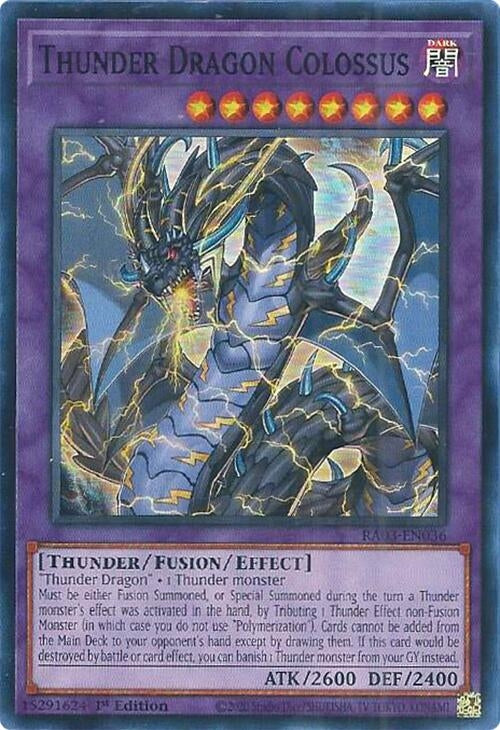 Thunder Dragon Colossus (3036) - YuGiOh Single