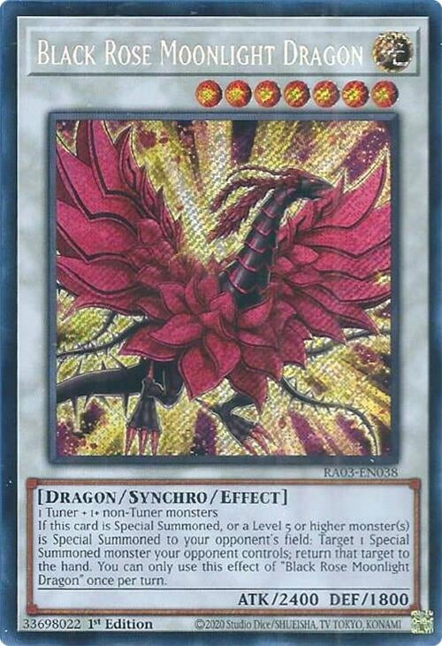 Black Rose Moonlight Dragon (Secret Rare) (3038) - YuGiOh Single