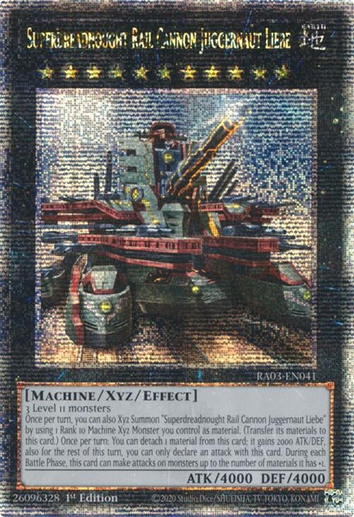 Superdreadnought Rail Cannon Juggernaut Liebe (Alternate Art) (Quarter Century Secret Rare) (3041) - YuGiOh Single