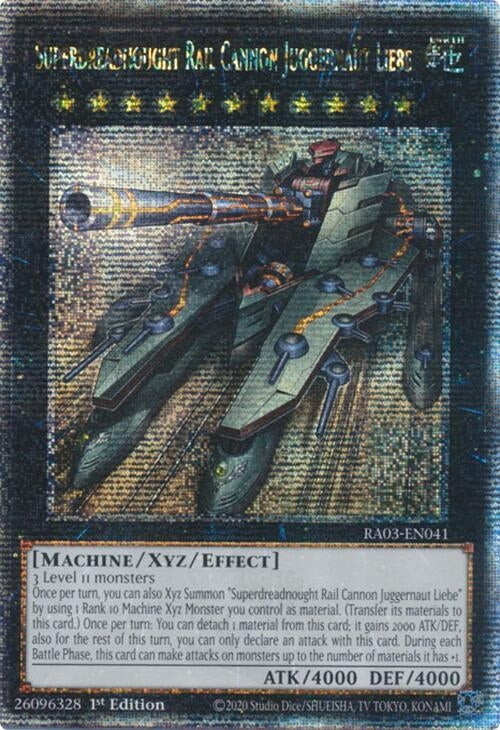 Superdreadnought Rail Cannon Juggernaut Liebe (Quarter Century Secret Rare) (3041) - YuGiOh Single