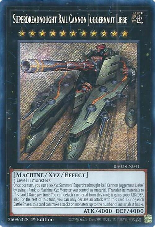 Superdreadnought Rail Cannon Juggernaut Liebe (Secret Rare) (3041) - YuGiOh Single