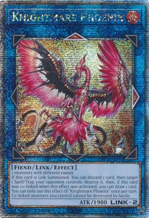 Knightmare Phoenix (Quarter Century Secret Rare) (3042) - YuGiOh Single