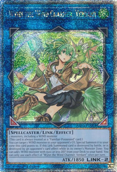 Wynn the Wind Charmer Verdant (Quarter Century Secret Rare) (3045) - YuGiOh Single