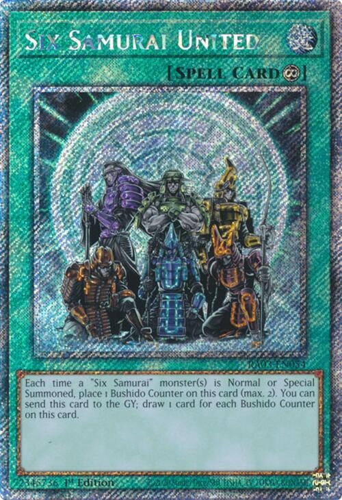 Six Samurai United (Platinum Secret Rare) (3054) - YuGiOh Single