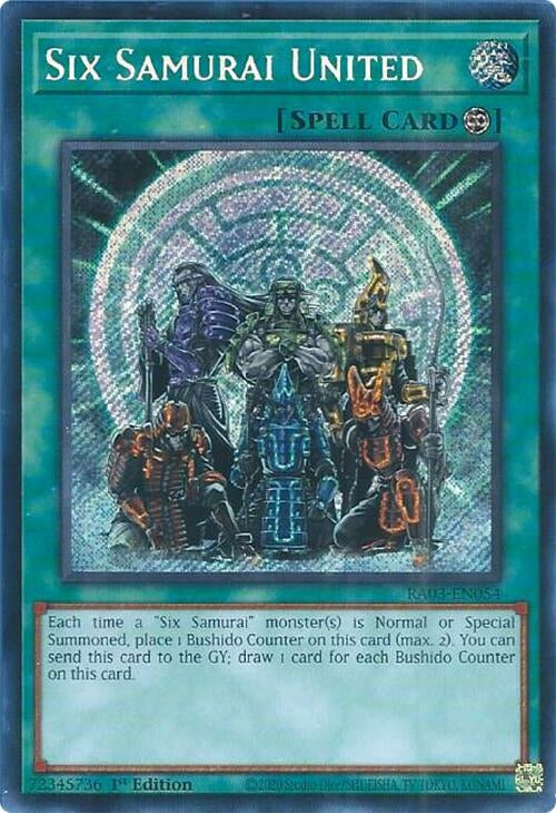 Six Samurai United (Secret Rare) (3054) - YuGiOh Single
