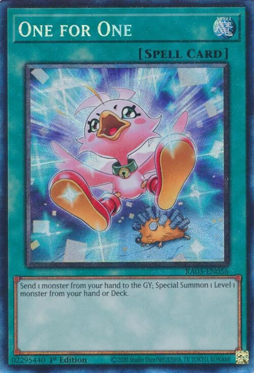 One for One (Alternate Art) (PCR) (3056) - YuGiOh Single