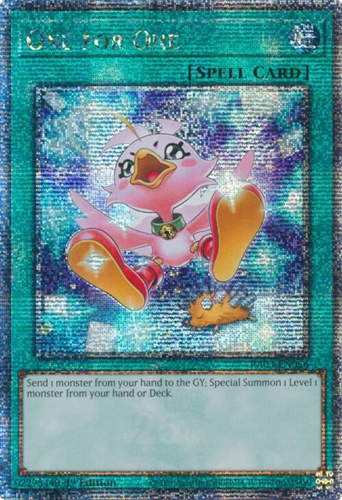 One for One (Alternate Art) (Quarter Century Secret Rare) (3056) - YuGiOh Single