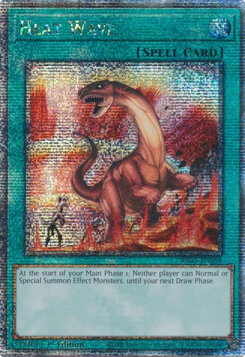 Heat Wave (Quarter Century Secret Rare) (3058) - YuGiOh Single