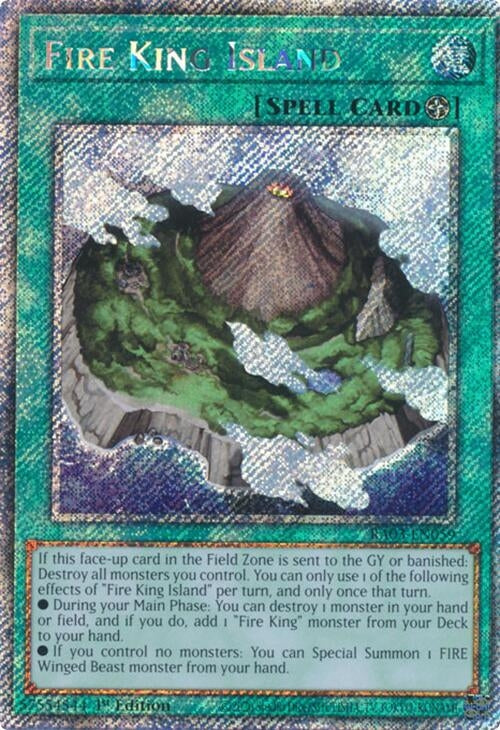 Fire King Island (Platinum Secret Rare) (3059) - YuGiOh Single