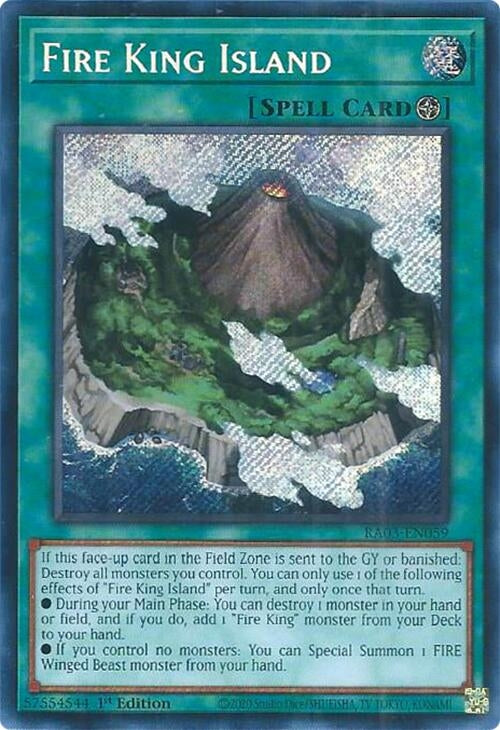 Fire King Island (Secret Rare) (3059) - YuGiOh Single