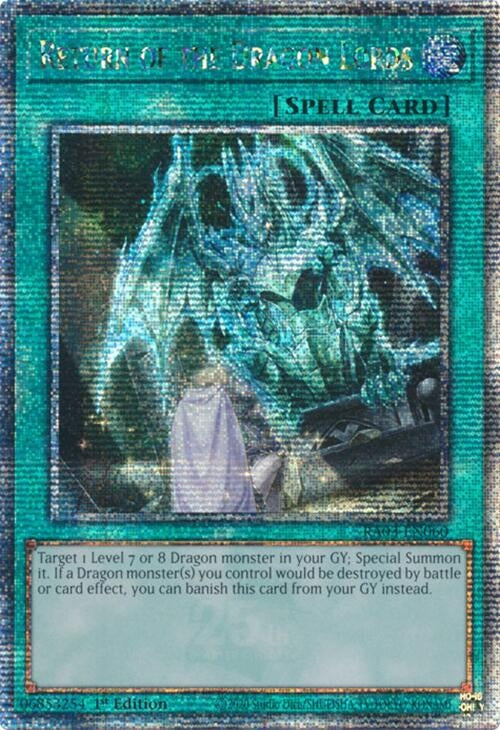 Return of the Dragon Lords (Quarter Century Secret Rare) (3060) - YuGiOh Single