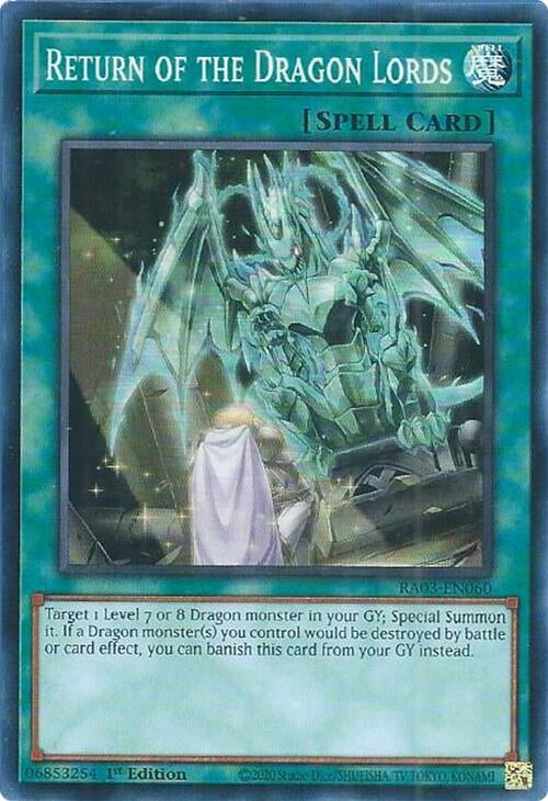 Return of the Dragon Lords (3060) - YuGiOh Single