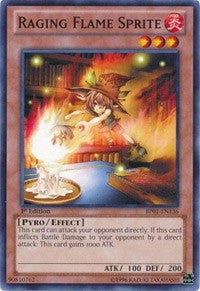 Raging Flame Sprite (1136) (BP01) - YuGiOh Single