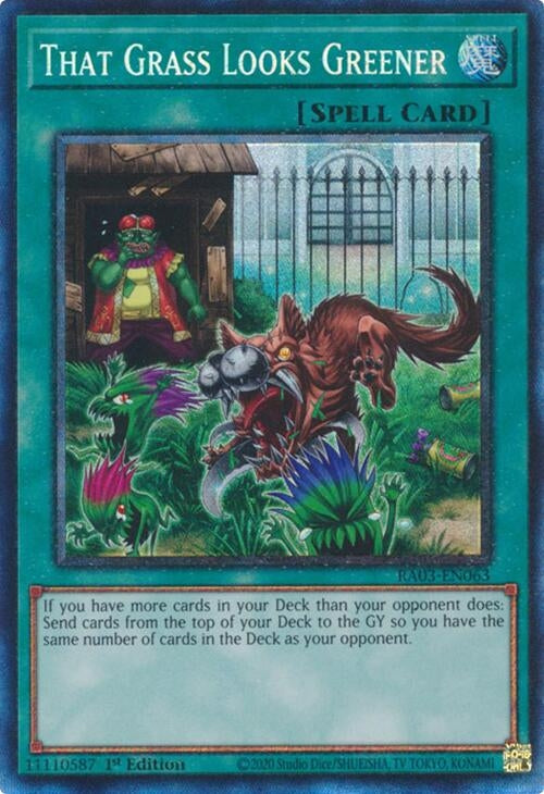 That Grass Looks Greener (PCR) (3063) - YuGiOh Single