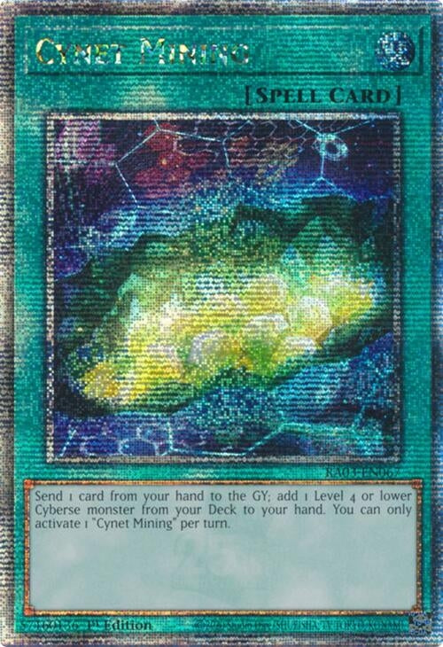 Cynet Mining (Quarter Century Secret Rare) (3067) - YuGiOh Single