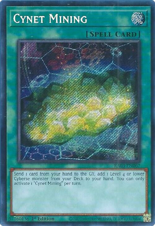 Cynet Mining (Secret Rare) (3067) - YuGiOh Single