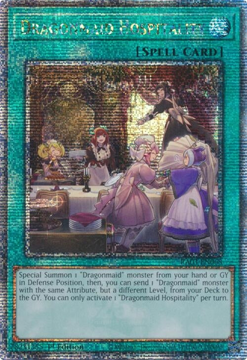 Dragonmaid Hospitality (Quarter Century Secret Rare) (3068) - YuGiOh Single