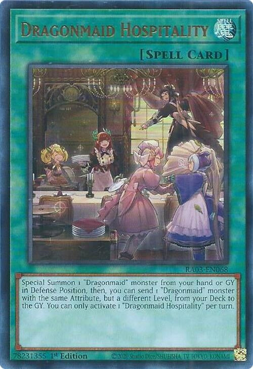 Dragonmaid Hospitality (UR) (3068) - YuGiOh Single