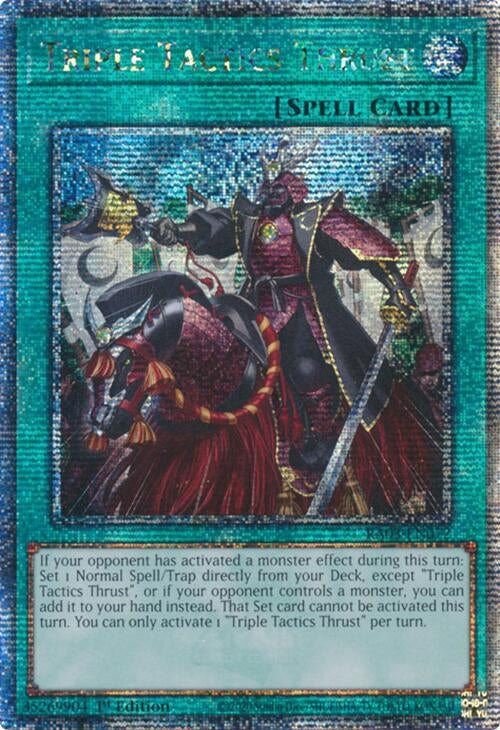 Triple Tactics Thrust (Quarter Century Secret Rare) (3072) - YuGiOh Single