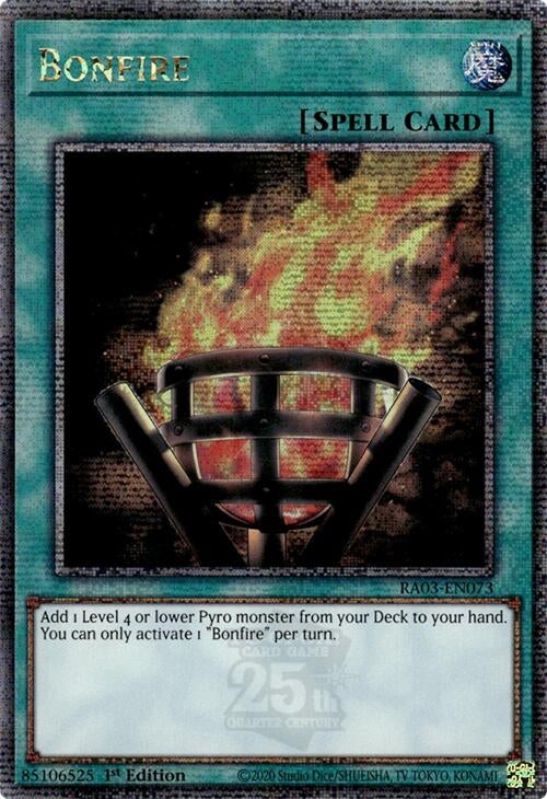 Bonfire (Quarter Century Secret Rare) (3073) - YuGiOh Single