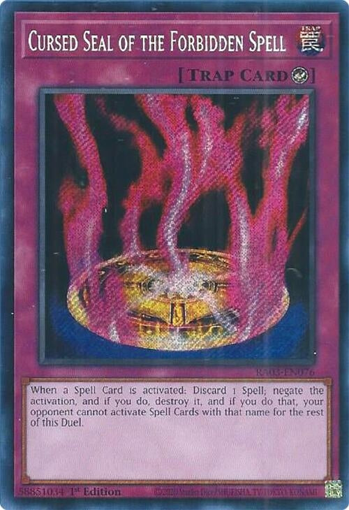 Cursed Seal of the Forbidden Spell (Secret Rare) (3076) - YuGiOh Single