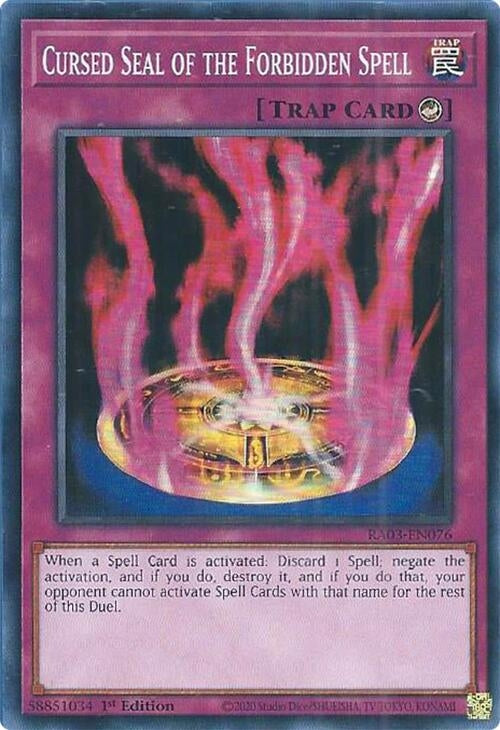 Cursed Seal of the Forbidden Spell (3076) - YuGiOh Single