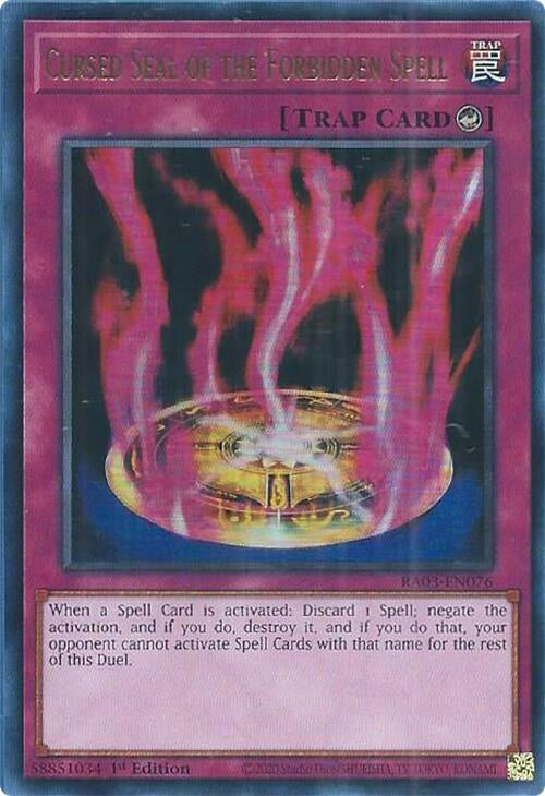 Cursed Seal of the Forbidden Spell (UR) (3076) - YuGiOh Single
