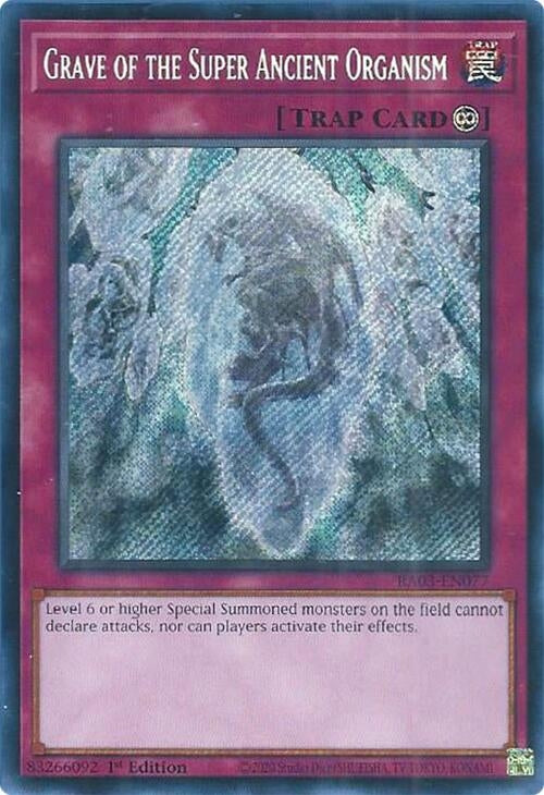 Grave of the Super Ancient Organism (Secret Rare) (3077) - YuGiOh Single