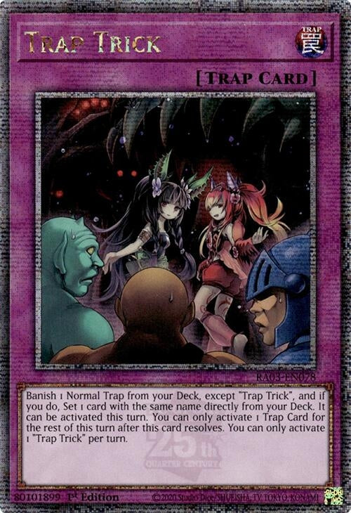 Trap Trick (Quarter Century Secret Rare) (3078) - YuGiOh Single