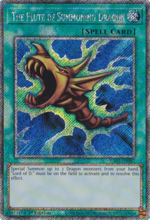The Flute of Summoning Dragon (Platinum Secret Rare) (3087) - YuGiOh Single