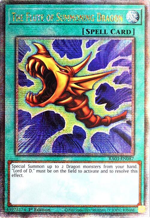 The Flute of Summoning Dragon (Quarter Century Secret Rare) (3087) - YuGiOh Single