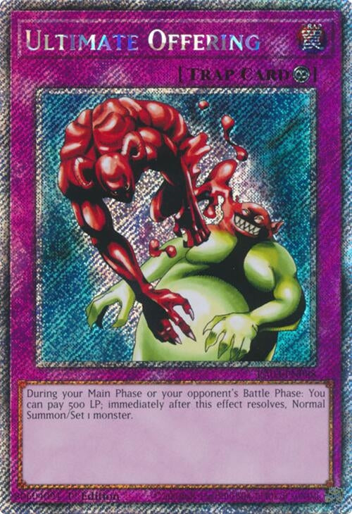 Ultimate Offering (Platinum Secret Rare) (3088) - YuGiOh Single