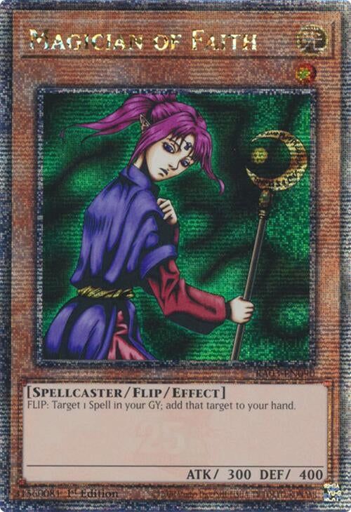 Magician of Faith (Quarter Century Secret Rare) (3090) - YuGiOh Single