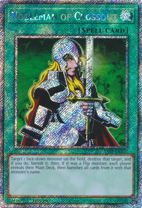 Nobleman of Crossout (Platinum Secret Rare) (3102) - YuGiOh Single