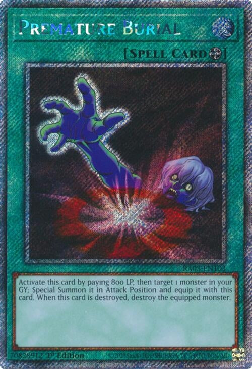 Premature Burial (Platinum Secret Rare) (3103) - YuGiOh Single