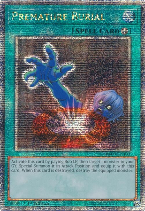 Premature Burial (Quarter Century Secret Rare) (3103) - YuGiOh Single