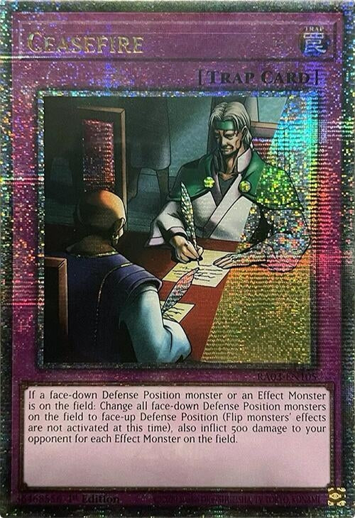 Ceasefire (Quarter Century Secret Rare) (3105) - YuGiOh Single