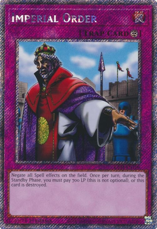 Imperial Order (Platinum Secret Rare) (3106) - YuGiOh Single