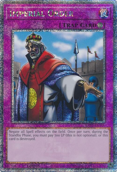 Imperial Order (Quarter Century Secret Rare) (3106) - YuGiOh Single