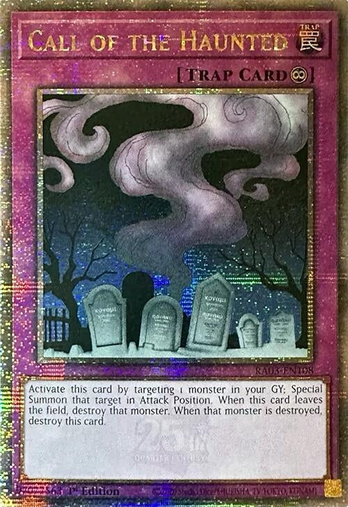Call of the Haunted (Quarter Century Secret Rare) (3108) - YuGiOh Single