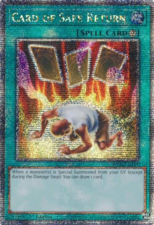 Card of Safe Return (Quarter Century Secret Rare) (3114) - YuGiOh Single