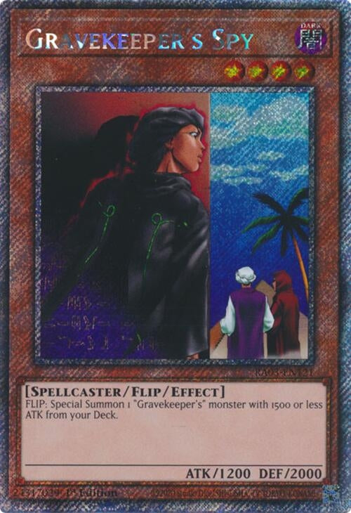 Gravekeeper’s Spy (Platinum Secret Rare) (3121) - YuGiOh Single