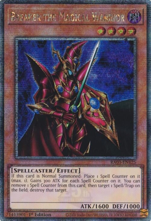 Breaker the Magical Warrior (Quarter Century Secret Rare) (3125) - YuGiOh Single