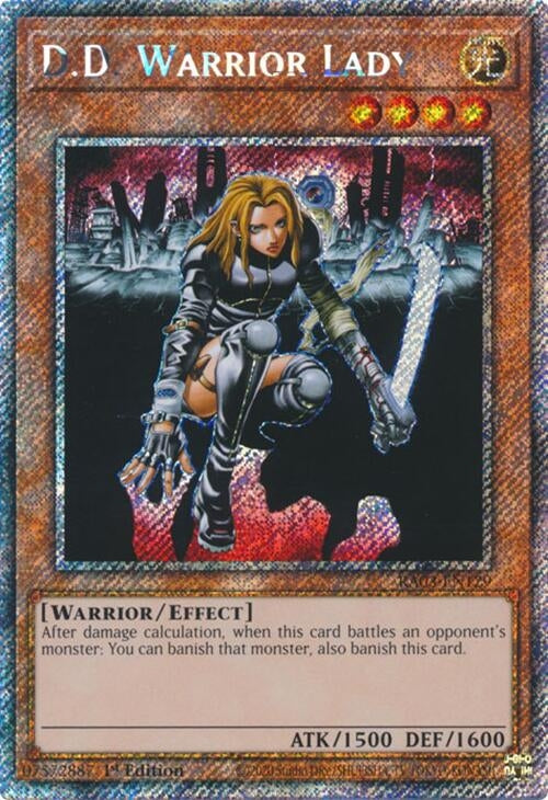 D.D. Warrior Lady (Platinum Secret Rare) (3129) - YuGiOh Single